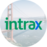 Intrax Logo vor Golden Gate Bridge