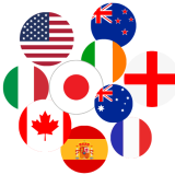 Flaggen verschiedener Länder