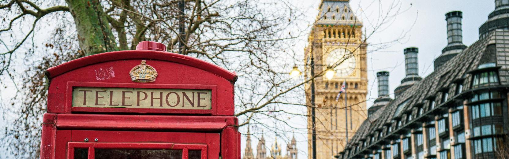 Auslandsjahr England Big Ben rote telefonzelle